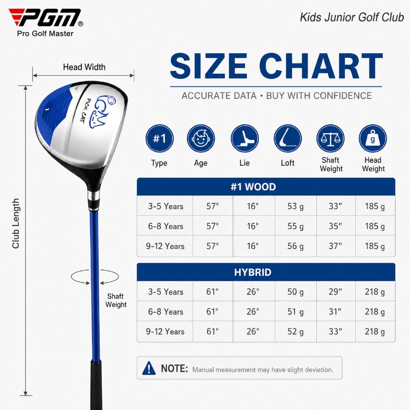 Kij golfowy dla dzieci PGM, hy – Golf Equipment For Kids recenzja i cena